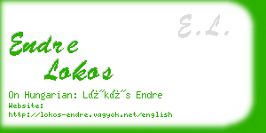 endre lokos business card